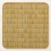 Tatami Mat 畳 Rechteckiger Pappuntersetzer (Vorderseite)