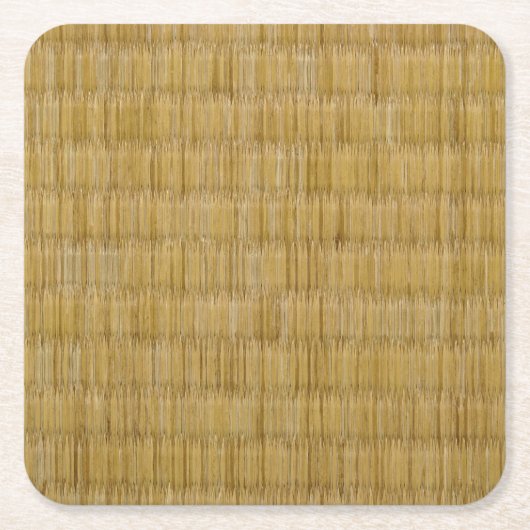 Tatami Mat 畳 Rechteckiger Pappuntersetzer (Vorderseite)