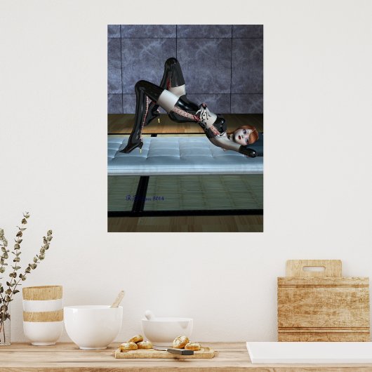 Tatami-Pose Poster (Küche)