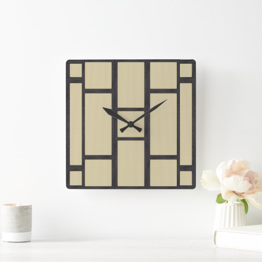 Tatami Quadratische Wanduhr (Zuhause)