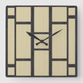Tatami Quadratische Wanduhr (Vorderseite)