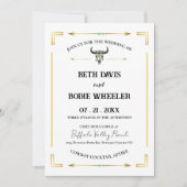 Tatanka Bison Yellowstone Western Ranch Einladung (Vorderseite)