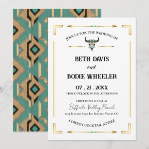 Tatanka Bison Yellowstone Western Ranch Einladung