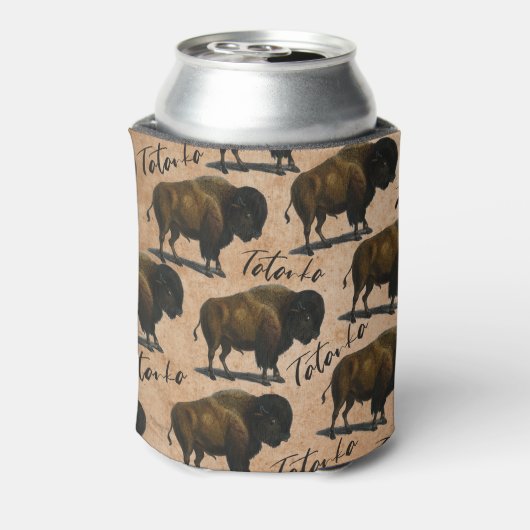 Tatanka Buffalo Bison Western Can Cooler Dosenkühler (Kanne Rückseite)