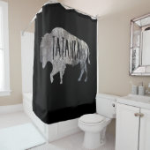 TATANKA BÜFFEL-BISON-TIER-NATUR LANDSCHAFTLICH DUSCHVORHANG (Beispiel)