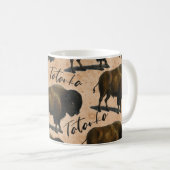 Tatanka Büffel-Bison-Western-Kaffee-Tasse Kaffeetasse (VorderseiteRechts)