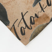 Tatanka Büffel-Bison-Western-Wohngestaltung Fleecedecke (Ecke)