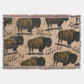 Tatanka Büffel-Bison-Western-WohngestaltungThrow Decke (Vorderseite)