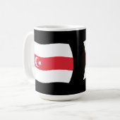 Tataren der belarussischen Fahne-Tasse Kaffeetasse (Vorderseite Links)