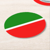 Tatarstan Runder Pappuntersetzer (Angewinkelt)