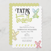 Tatas & Tequila Modernes Brautparty Fiesta Party Einladung (Vorne/Hinten)