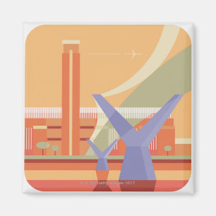 Tate Galerie und Jahrtausend-Brücke Magnet