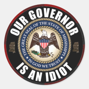 Tate Reeves ist ein Idiot Runder Aufkleber