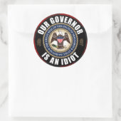 Tate Reeves ist ein Idiot Runder Aufkleber (Tasche)