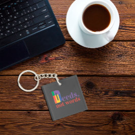 Taten, die keine Wortwahl enthalten, zitieren schw Schlüsselanhänger