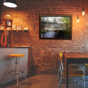 Taten nicht Wort inspirierendes Sprichwort Poster