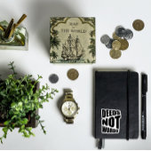 Taten nicht Worte inspirieren weißes Schwarz Aufkleber