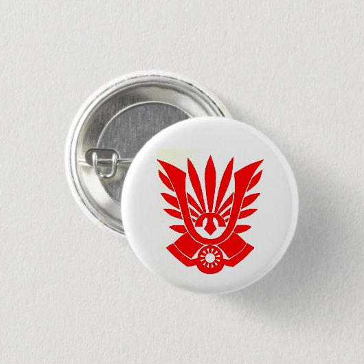 Tatenokai Flagge, Yukio Mishima Button (Vorne & Hinten)