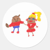 Tater Swift und Travis Kale Spudball Runder Aufkleber (Vorderseite)