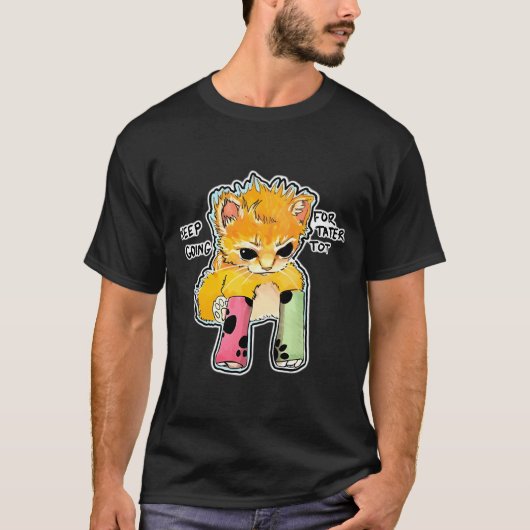 Tater Tot Cat Merchandise T-Shirt (Vorderseite)