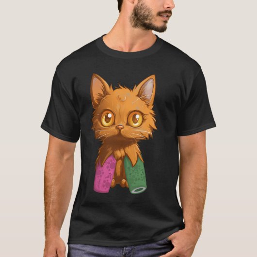 Tater Tot cat, niedliches Kätzchen T-Shirt (Vorderseite)