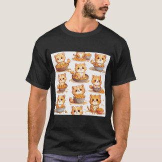 Tater tot cats spielend in schalen von spielereien T-Shirt