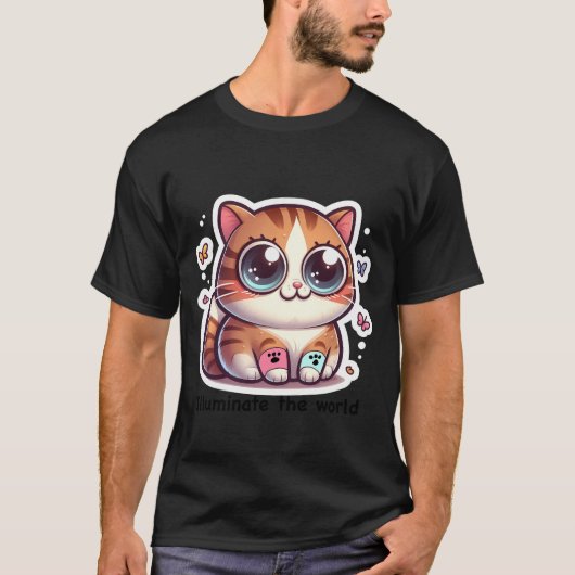 Tater tot mutige Katzenaufkleber T-Shirt (Vorderseite)