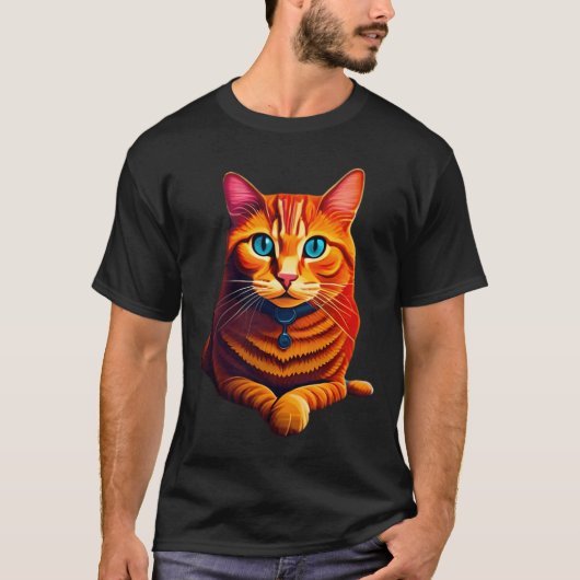 Tater Tot Orange Cat - lackiert T-Shirt (Vorderseite)