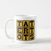 Tater Tots, gebratene Kaffeetasse (Links)