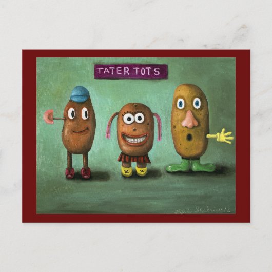 Tater Tots Postkarte (Vorderseite)