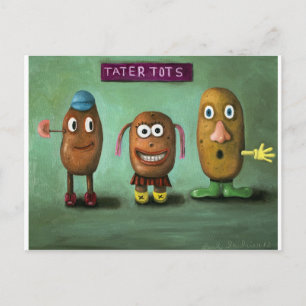 Tater Tots Postkarte