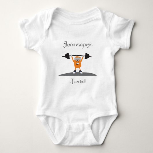 Tater-Tuff-Knirps Baby Strampler (Vorderseite)
