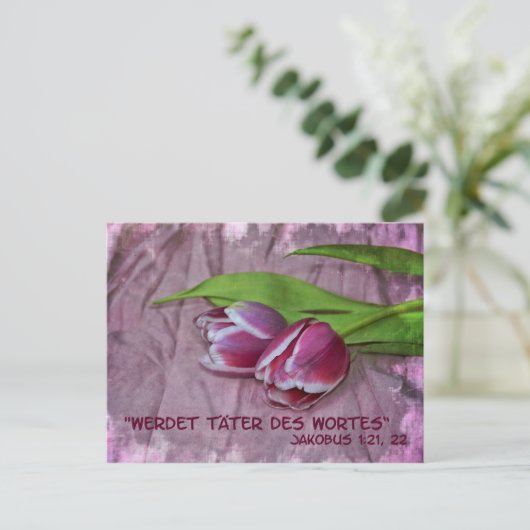 Täter Wortes Postkarte (Stehend Vorderseite)