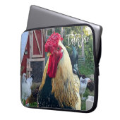 TaterPie der Rooster-Laptop-Sieb Laptopschutzhülle (Vorderseite Links)