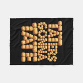 Taters Gonna Tate Funny Potato Tater Tot Feinschme Fleecedecke (Vorderseite (Horizontal))