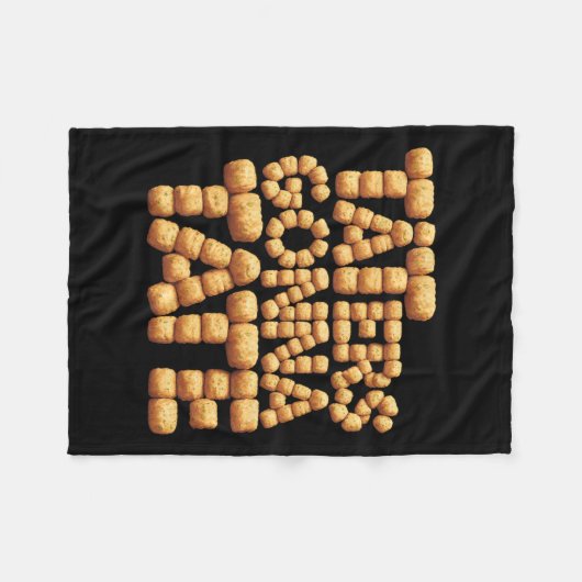 Taters Gonna Tate Funny Potato Tater Tot Feinschme Fleecedecke (Vorderseite (Horizontal))