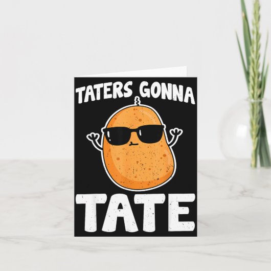 Taters Gonna Tate - Funny Potato Tater Tot Lover G Karte (Vorderseite)