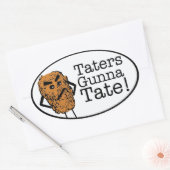 Taters gunna Tate Ovaler Aufkleber (Umschlag)