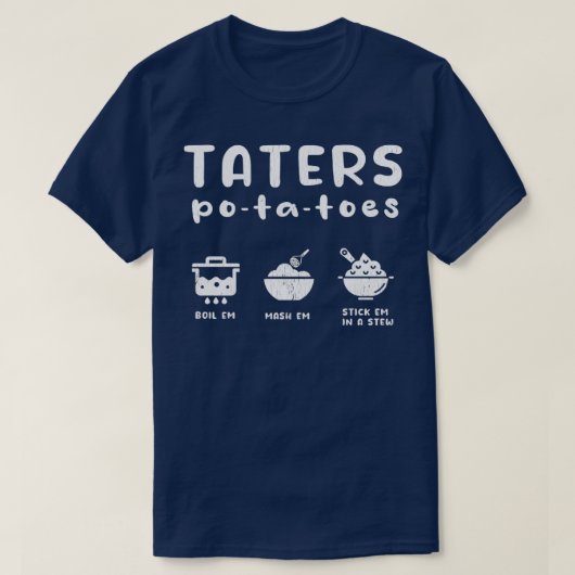 Taters Kartoffeln T-Shirt (Design vorne)