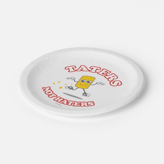 Taters nicht hasst pappteller (Schrägansicht)