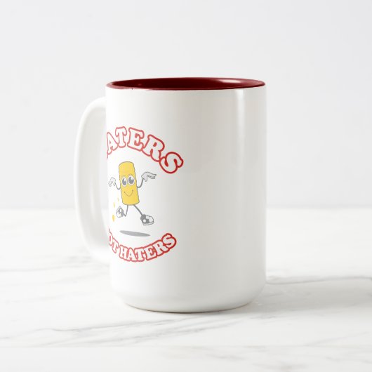 Taters nicht hasst zweifarbige tasse (Vorderseite Links)