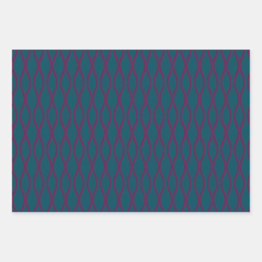 Tatewaku traditional Japanese pattern modern Geschenkpapier Set (Vorderseite)