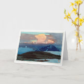 Tateyama Goshikigahara, Yoshida, Woodcut Karte (Gelbe Blume)