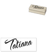 Tatiana Name Cursive Script Schriftart Gummistempel (Stempel)