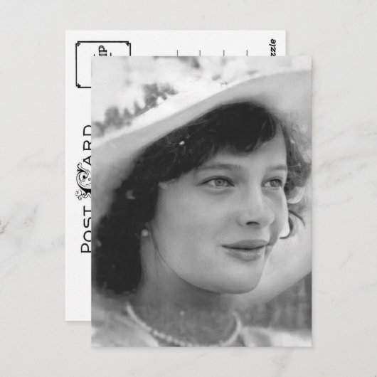 Tatiana, Tochterzar Russlands Postkarte (Vorne/Hinten)