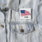 Tätige amerikanische Flagge Button (Beispiel)