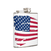 Tätige amerikanische Flagge Flachmann (Rechts)