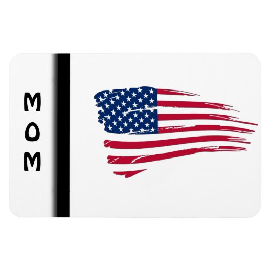 Tätige amerikanische Flagge Magnet (Horizontal)