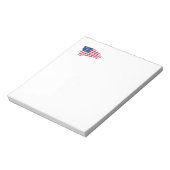Tätige amerikanische Flagge Notizblock (Rotiert)