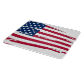 Tätige amerikanische Flagge Schneidebrett (Ecke)